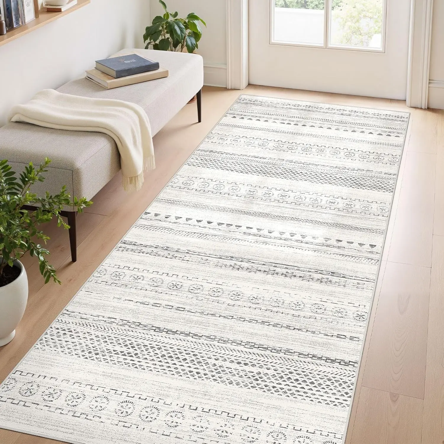 

Моющийся бохо фермерский дом богемный нейтральный большой марокканский геометрический мягкий нескользящий домашний тонкий напольный ковер для спальни под столовой