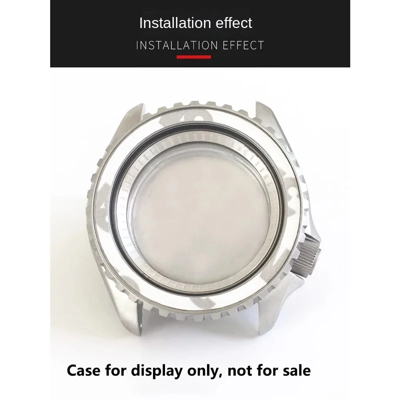 Casing jam tangan baja tahan karat Matte 33x29.6mm bagian penutup bawah untuk Seiko No.5 SKX007 SRPD51 penutup belakang casing jam tangan disikat Selam