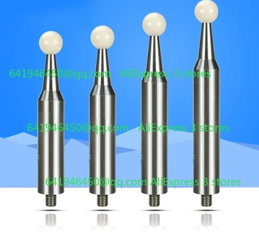 Three-coordinate 3D Inspection Ceramic Ball 20mm / 25mm M8 / M10 Thread Calibration Detection Ball For Measuring Machines