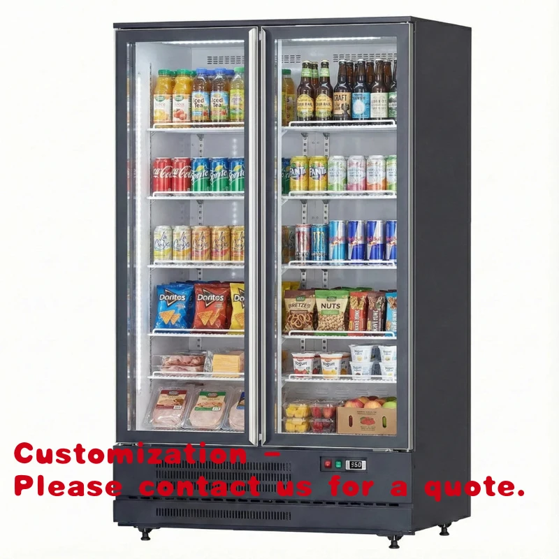Customize.Commercial Vertical Display Freezer with Sliding Glass Door Refrigeration Equipment Fridge