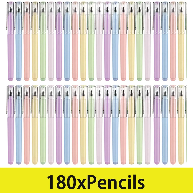 

180Pcs Inkless Pencil Reusable Pencil Suitable For Children's Writing Drawing Drafting Office School Supplies