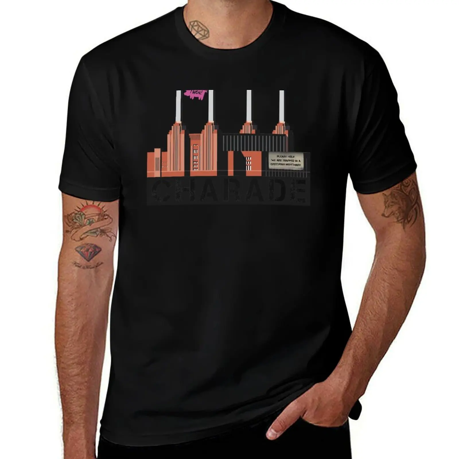 CHARADE T-Shirt Casual All Match Tee Shirt for Men T-Shirt