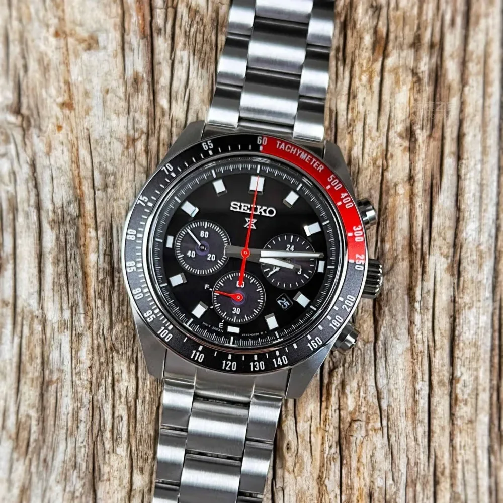 Seiko العلامة التجارية الفاخرة أزياء الأعمال عارضة الرياضة متعددة الوظائف كرونوغراف حار بيع رجل غير الميكانيكية كوارتز ساعة معصم