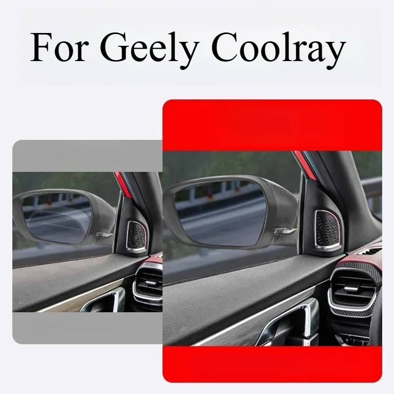 For Geely Coolray Central Control Film Front Left And Right Trend Anti-reflective Decorative Protection Carbon Fiber Sticker