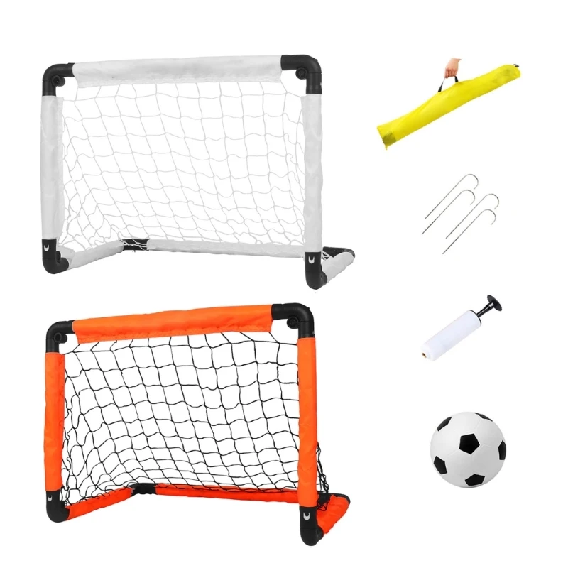 

Portable Soccer Ball Net Soccer Goal Mini Foldable Football Goals Kids Sports Training Equipment Easy to Install