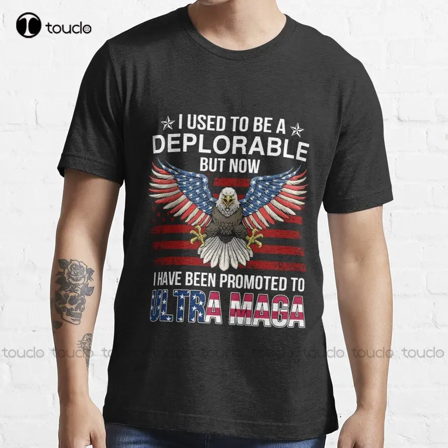 I Used To Be A Deplorable But Now Promoted Ultra Maga Eagle Trending T-Shirt Shirts For Women Digital Printing Tee Shirts Xs-5Xl