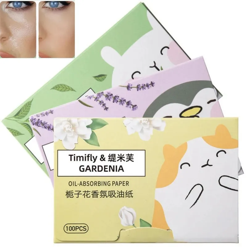 100 Sheets Premium Oil Blotting Paper | Instant Shine Control Facial Tissue | Natural Rice Paper for Oil & Shine Removal | Porta