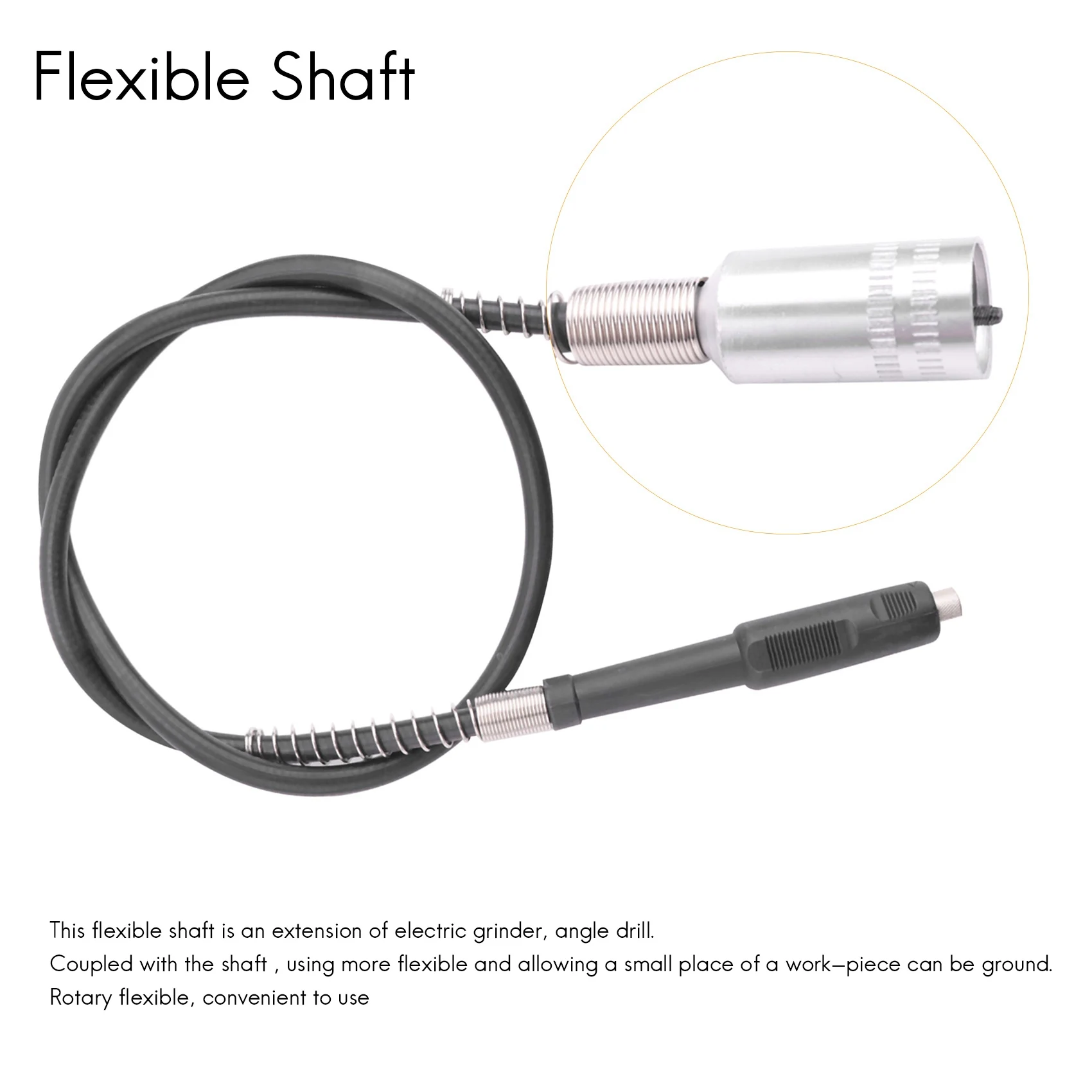 New Extension Cord Flexible Shaft Rotary Grinder Tool for Dremel Polishing Chuck Black