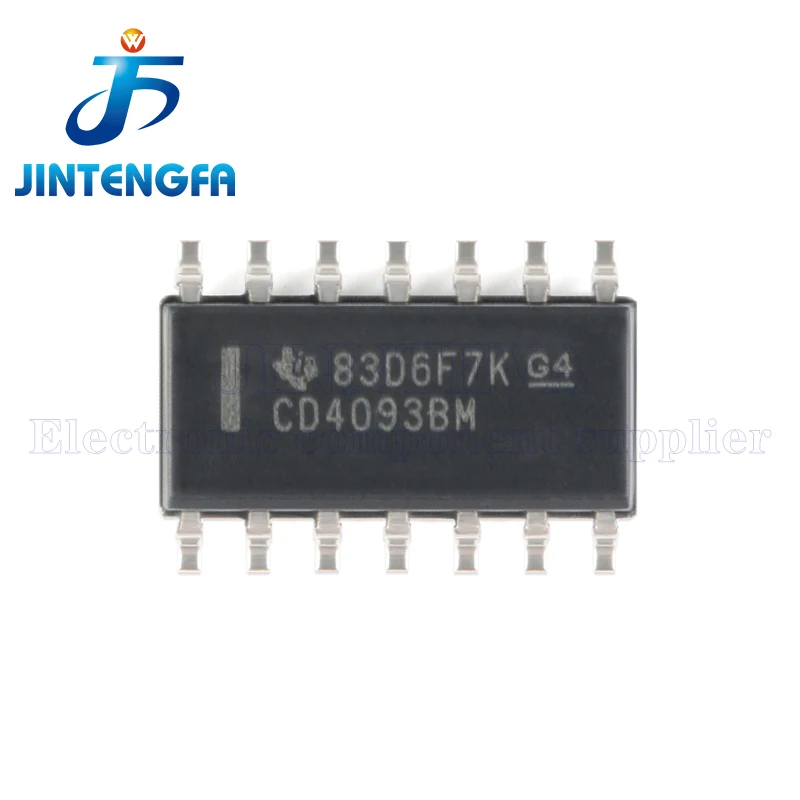 20PCS CD4093BE CD4093BM DIP-14 SOP-14 CD4093 HEF4093BP HCF4093 SMD CMOS Quad 2-Input NAND Schmitt Triggers IC