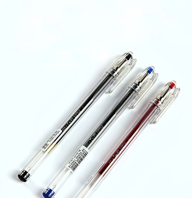 3 Stück Japan Pilot Gelstifte, glatt, schnell trocknend, BL-G1, große Kapazität, Nachfüllpackung, Schwarz, Rot, Blau, zum Schreiben von Unterschriften, Schulbedarf – Detail 6