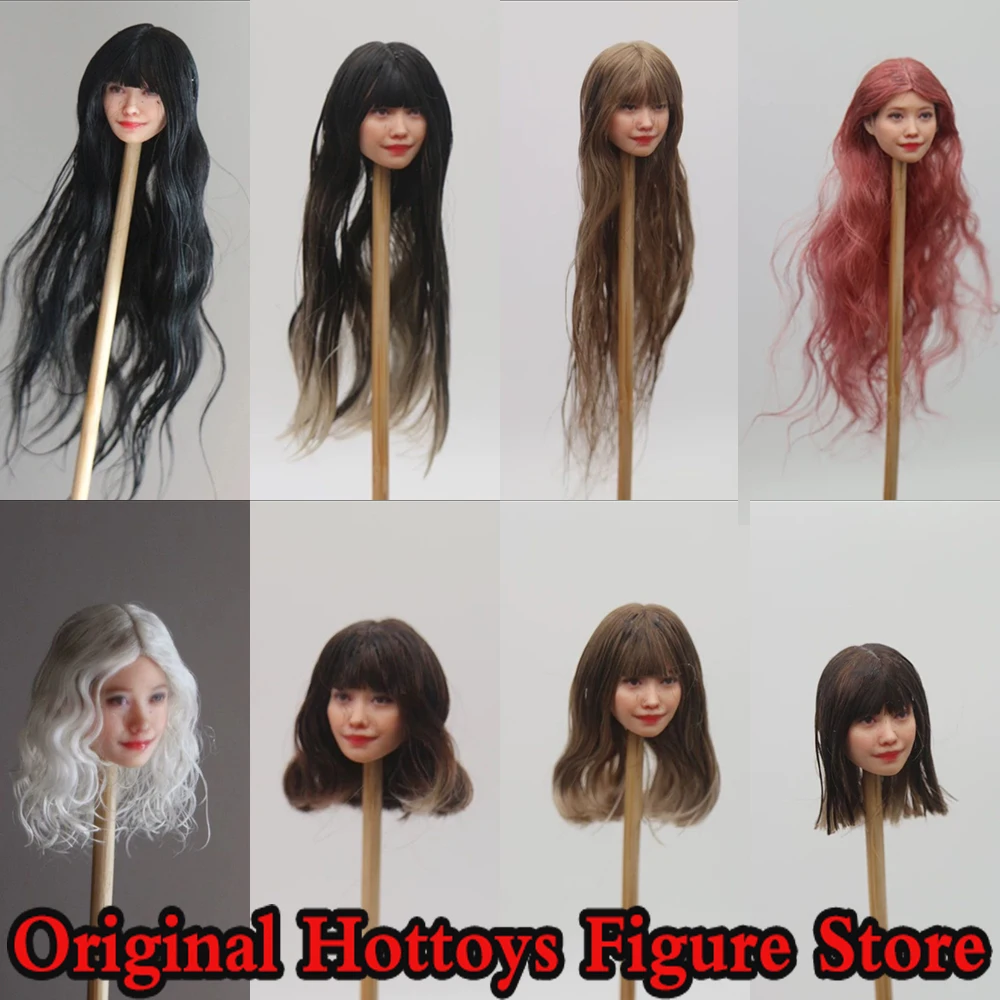 

Масштаб 1/12, аксессуары для женской сцены солдата, парики, серия, чехол для головы, подходит для 6 дюймов, окружность головы 4,6–4,9 см, модель головы куклы