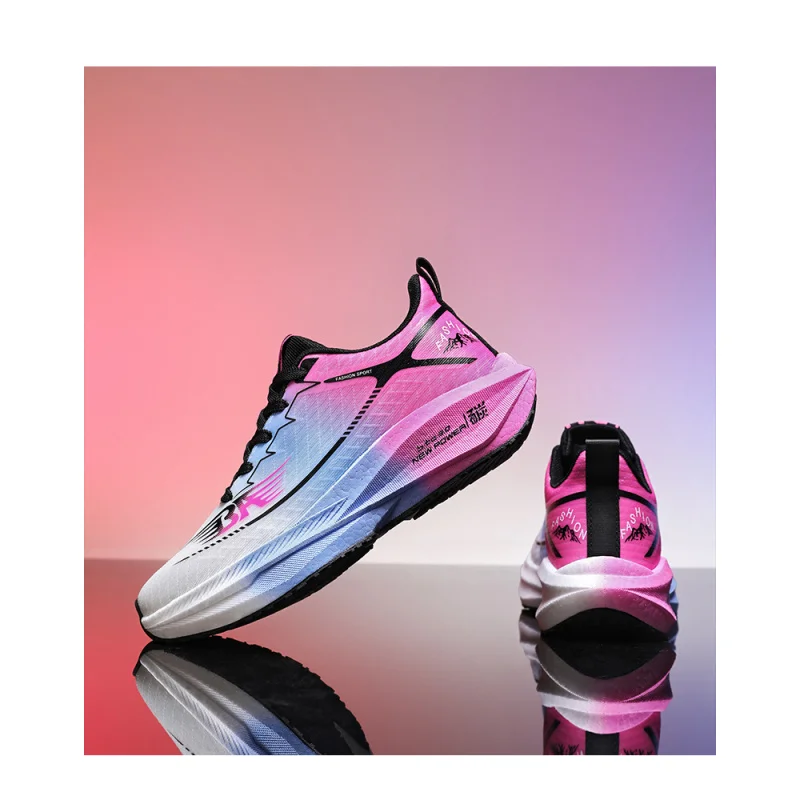 Bestseller herfstschoenen voor heren 2025 - Hardloopschoenen van ademend mesh, snelheidstraining van koolstofplaat, gedempt antislip wandelen, één