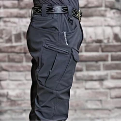 Men's Spring Autumn Tactical Pants Climbing Hiking Camping Fishing Hunting Elastic Trousers Quick Dry Trekking Sports Oversized