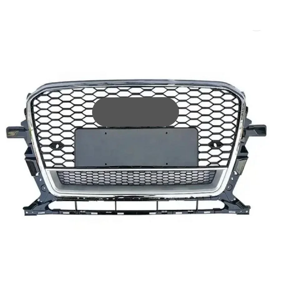 For RSQ5 Style Front Sport Hex Mesh Honeycomb Hood Grill Black For Audi Q5/SQ5 8R 2013 2014 2015 2016 2017 Auto Accessories