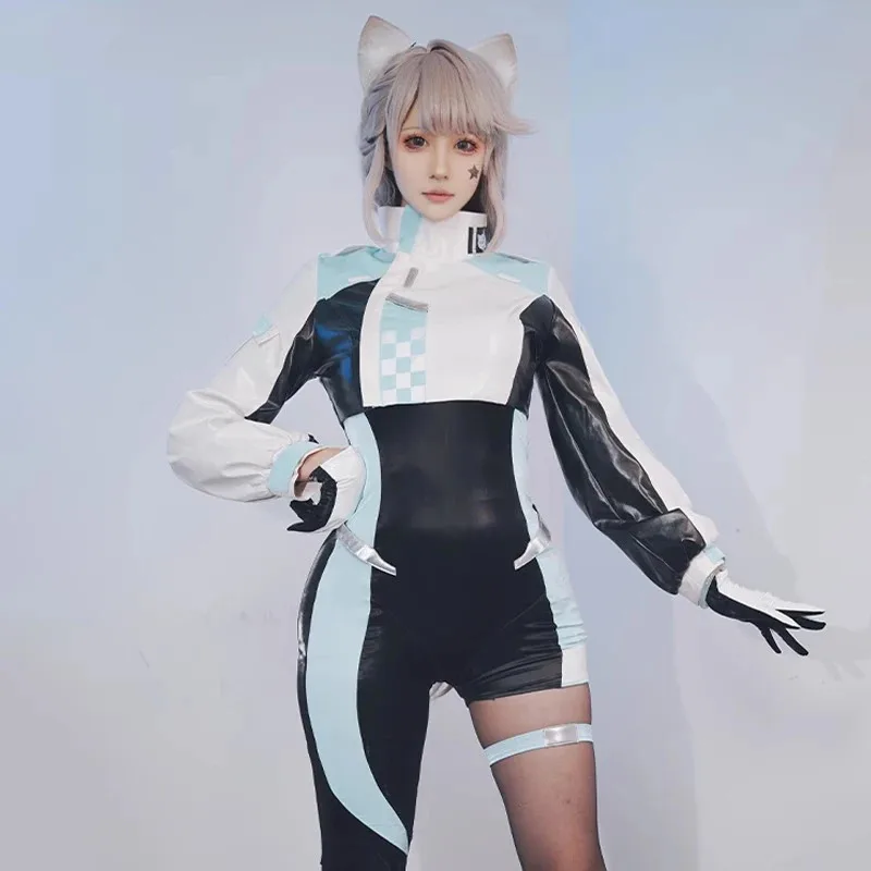 

Аниме Genshin Impact Lynette Race Queen наряды игра Lynette гоночный костюм Хэллоуин женский косплей костюм