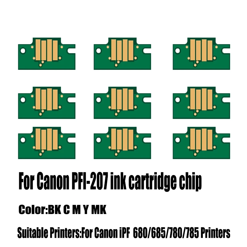 

Чип для картриджа PFI-207 для принтеров Canon iPF680, iPF685, iPF780, iPF785
