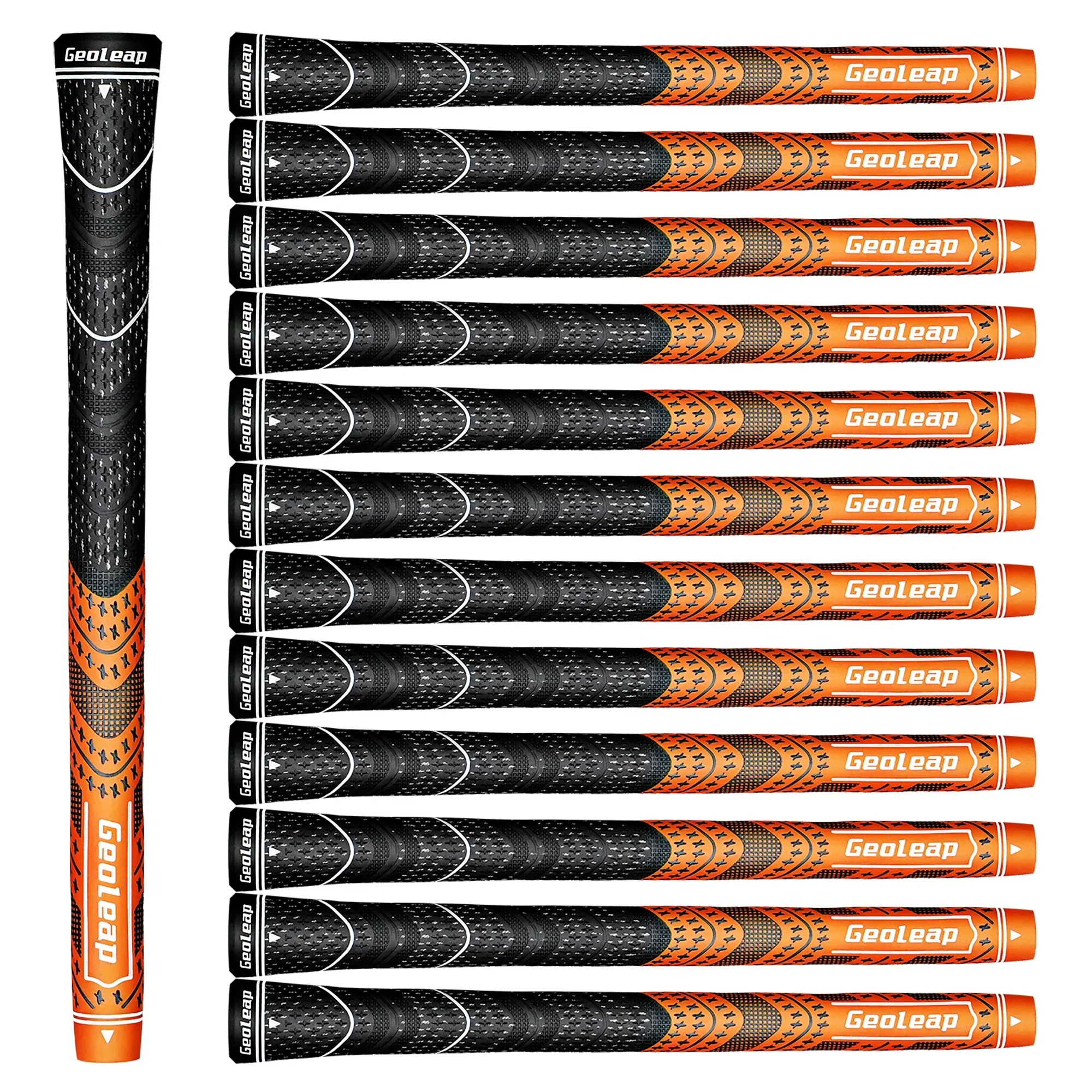 13 unids/lote Geoleap Golf Club Grip para hombres y mujeres, medio algodón Yard y empuñaduras de Golf de goma, empuñaduras universales de hierro y