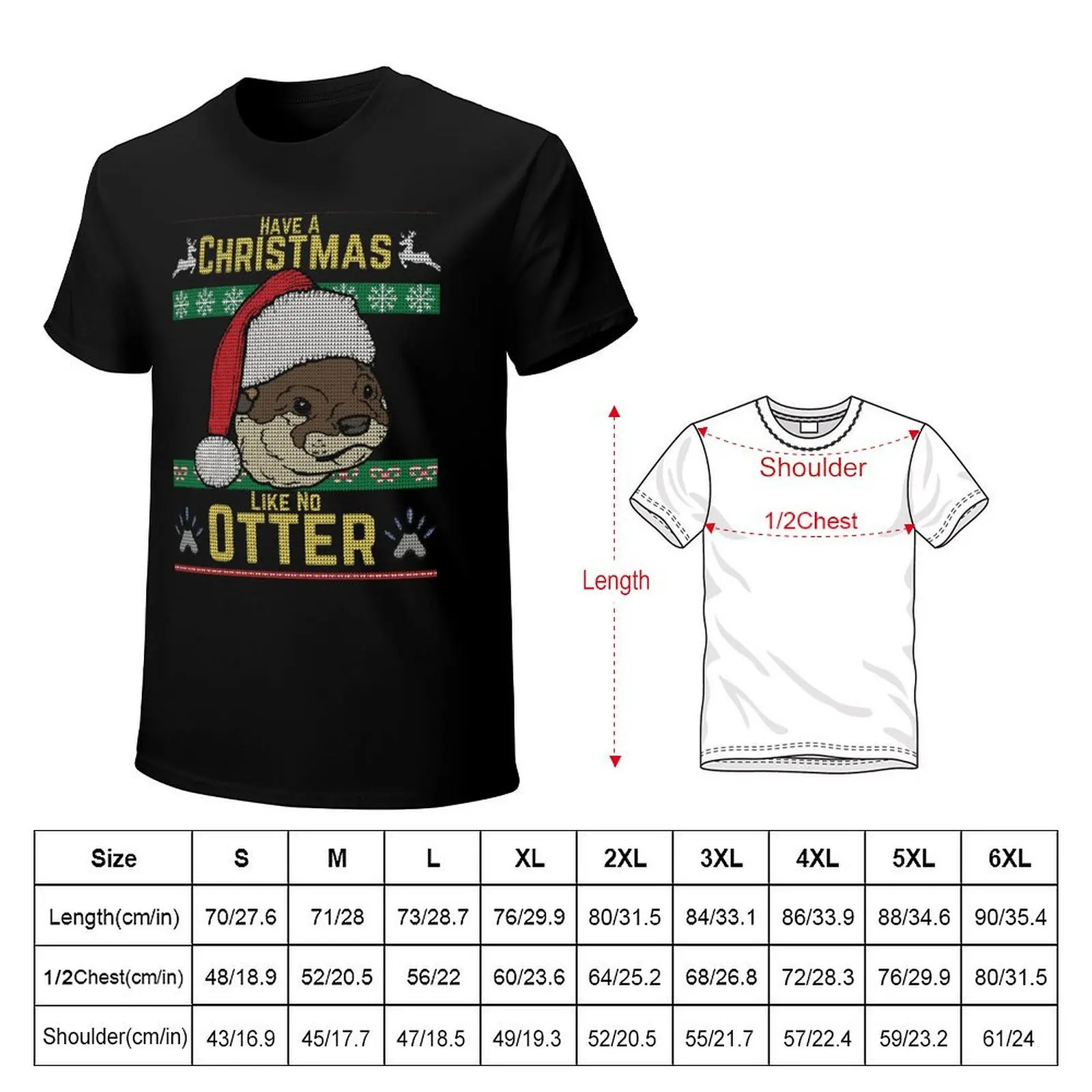 Have A Christmas Like No Other Ugly Christmas Sweater Look T-Shirt street wear anime stuff sweat mens graphic t-shirts