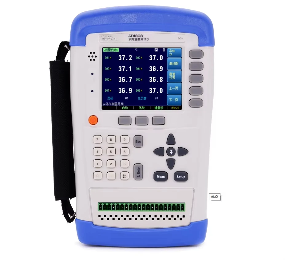 

Handheld Multi Channels Temperature Measuring Instrument Thermometer AT4816