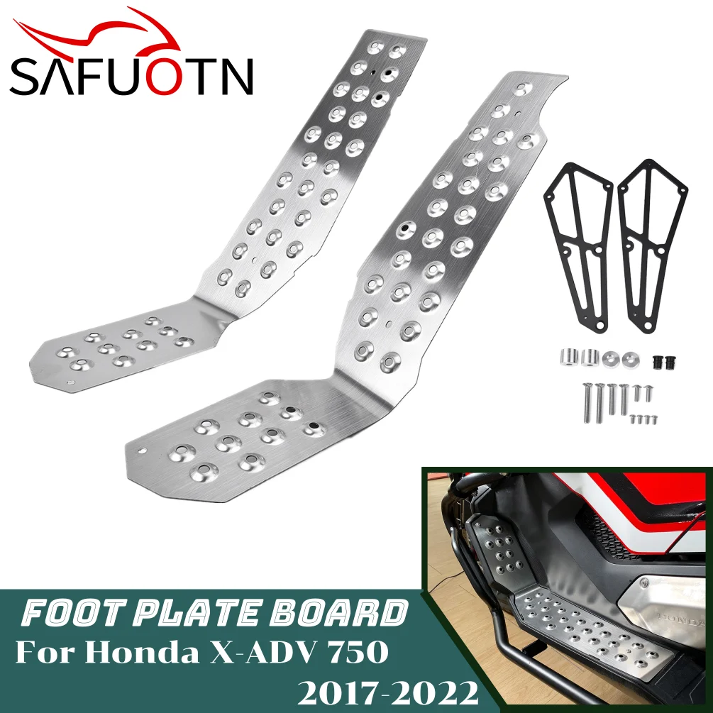 

X-ADV XADV 750 Foot Plate Board Pedals for Honda X-ADV750 XADV750 2017-2024 Motorcycle Footrest FootBoard Stainless Steel Parts