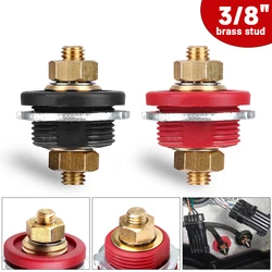 3/8 Stud Remote Battery Power Junction Connecto Heavy Duty 300A 24V Post Terminal Kit for Car Camping RV Truck Boat Circuit Tool