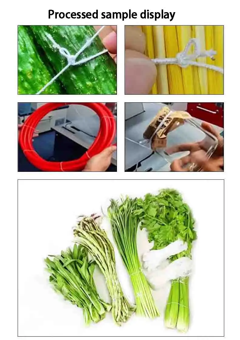 Automatic Elastic Rope Strapping Machine for Flower Bouquet Vegetable Wire Binding Type Fast Bundling Tool with Touch Foot Pedal