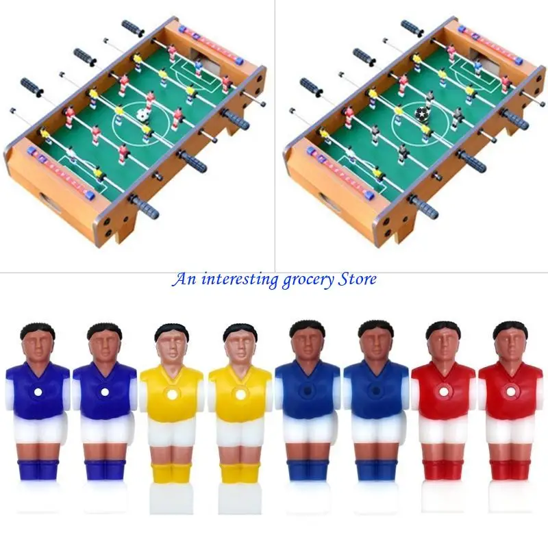 

652D 4Pcs/pack Foosball Men Foosball Players Set Colorful Foosball Replacements Parts