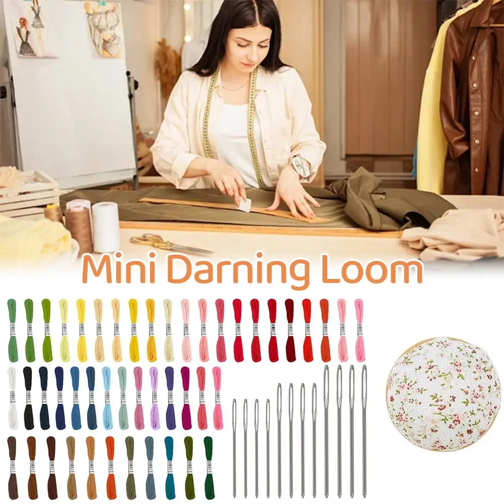 

Portable Mini Darning Loom DIY Textile Tools Small Machine Darning Speedweve Mending Fun Type Weave Loom Tool Loom Loom B5W5