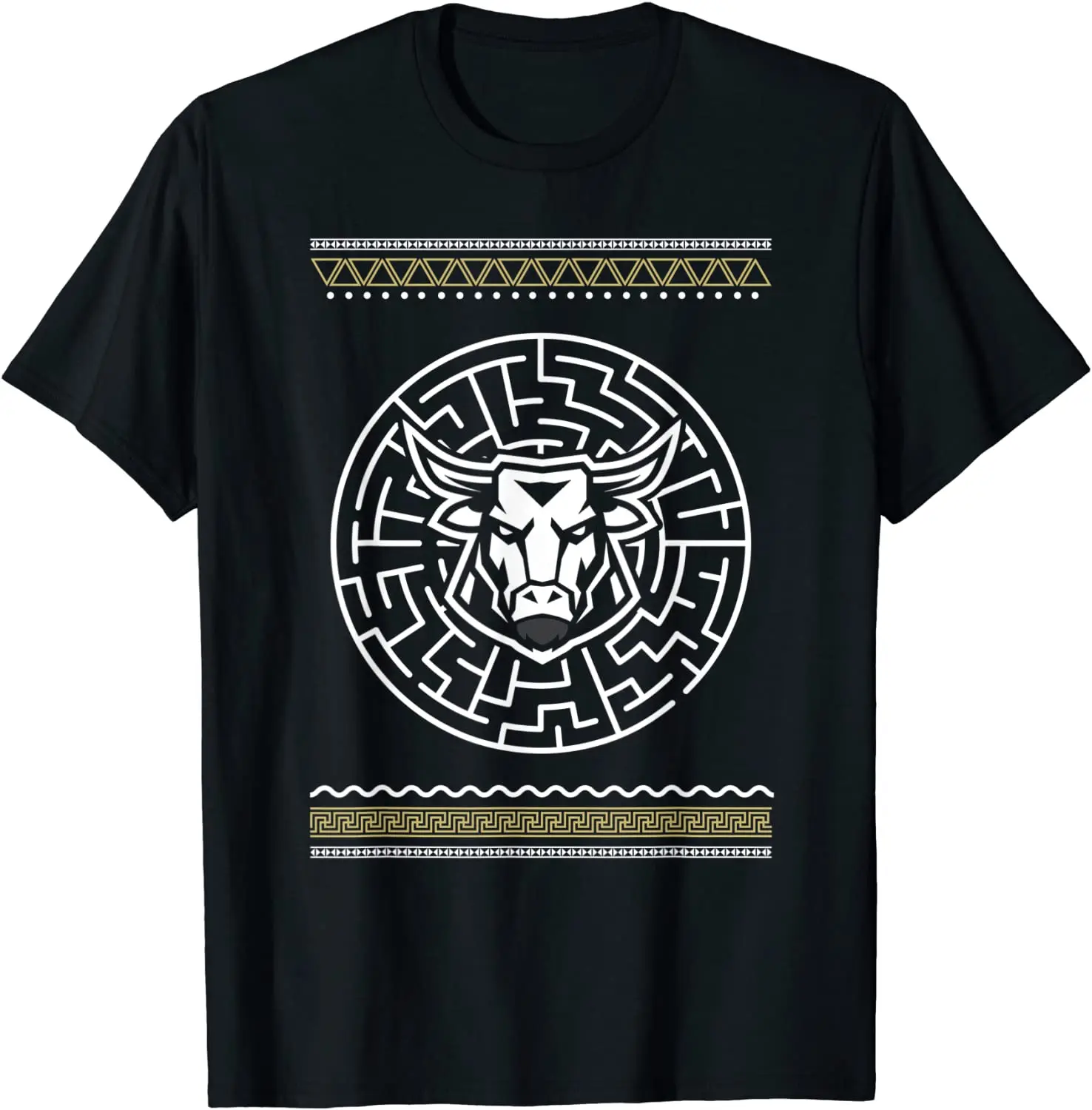 

Minotaur Maze Mythology Labyrinth Greek Ancient Greece T Shirt. Short Sleeve 100% Cotton Casual T-shirts Loose Top Size S-3XL