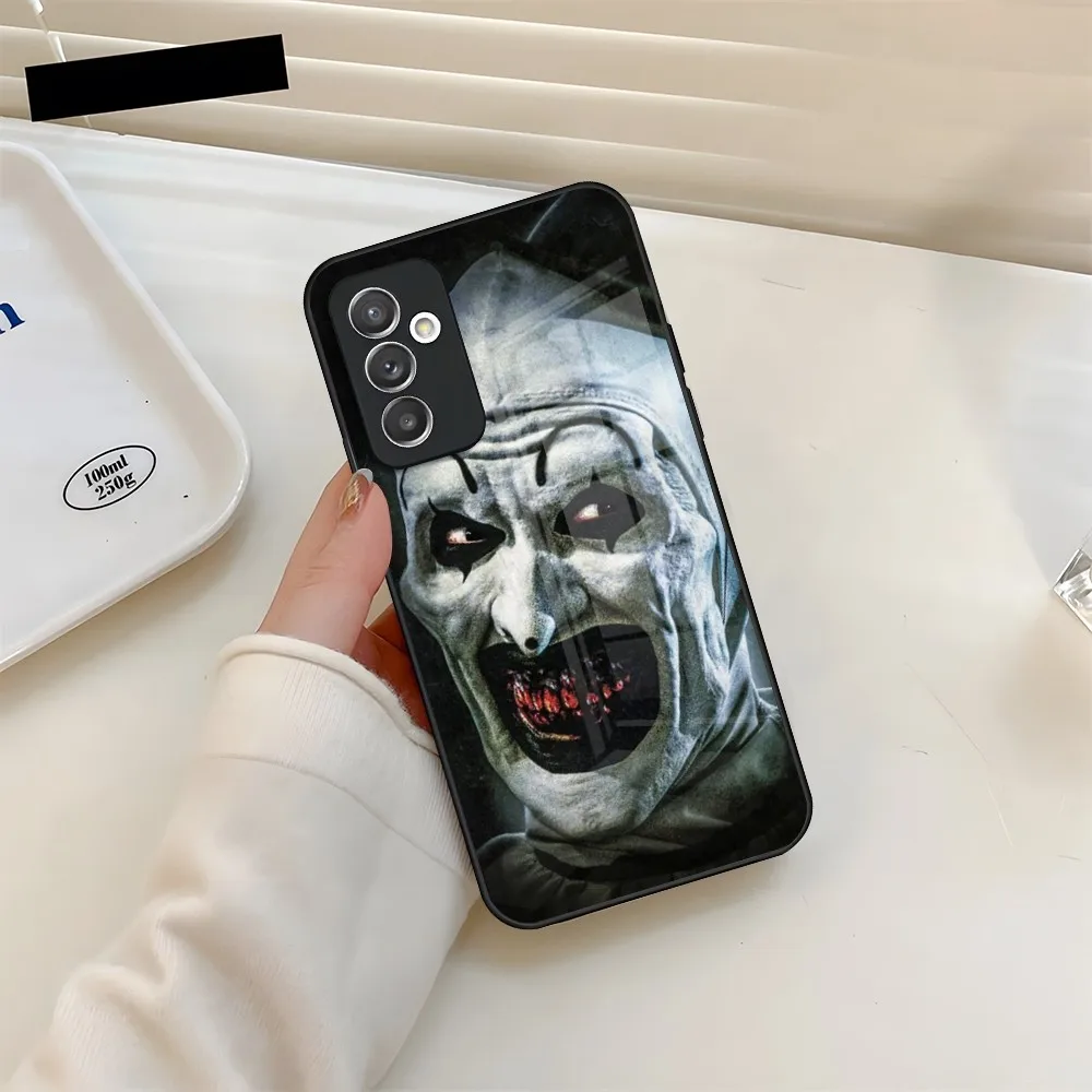 Terrifier Phone Case Glass for Samsung Galaxy S20 S24 S21 S22 S23 Ultra Fe Plus A34 A54 A24 A52 A53 M54 Cover