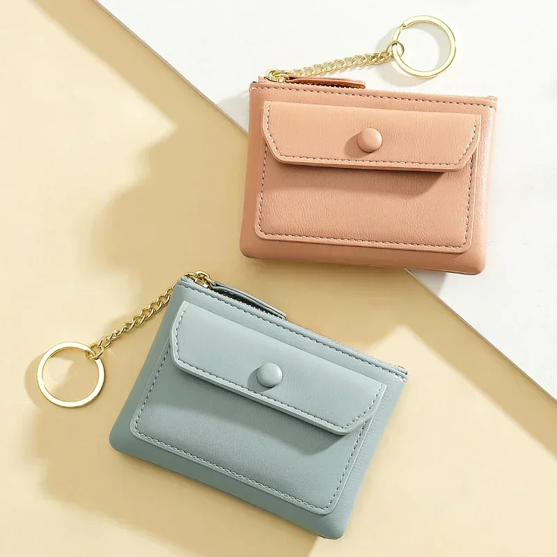 

Coin Purse Mini Pu Leather Money Change Purse Men Women Earphone Keys Organizer Portable Coin Wallet Card Holder