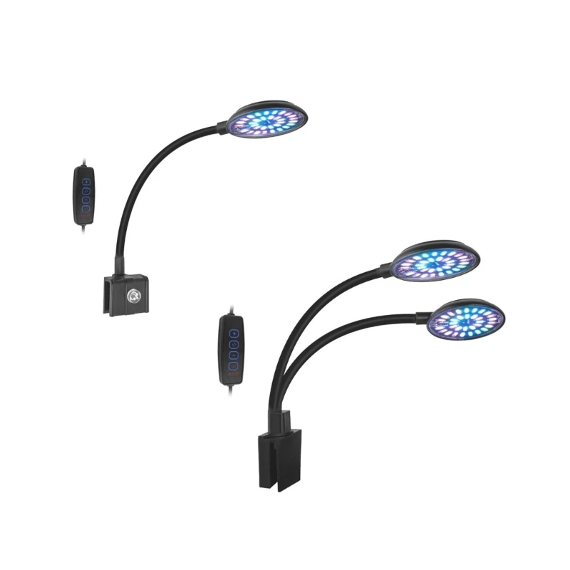 Aquariums LED Light 6/7w Lighting Aquariums LED Clip Light Adjustable Pipe New