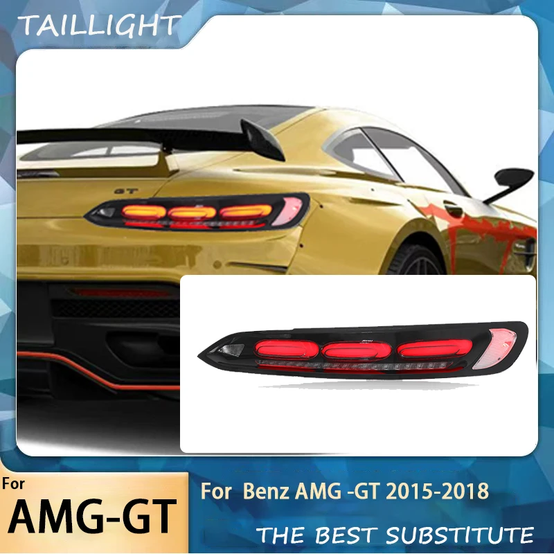 Auto Part Taillight for Mercedes-Benz AMG-GT 2015 2016 2017 2018  Upgraded New Style LED Tail Lights Rear Lamps