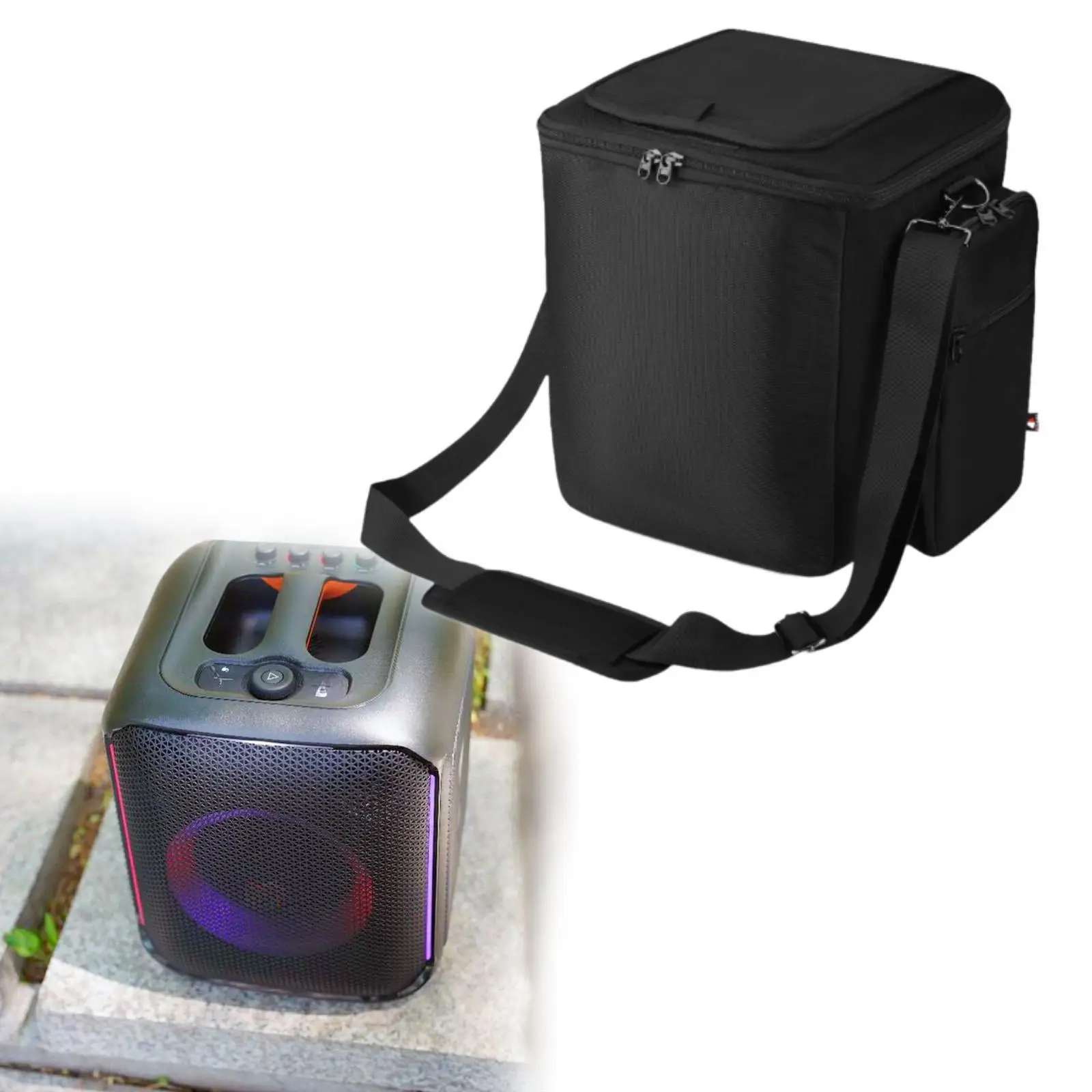 

Speaker Bag Speaker Organizer Bag Carrying Bag Portable Speaker Shoulder Bag