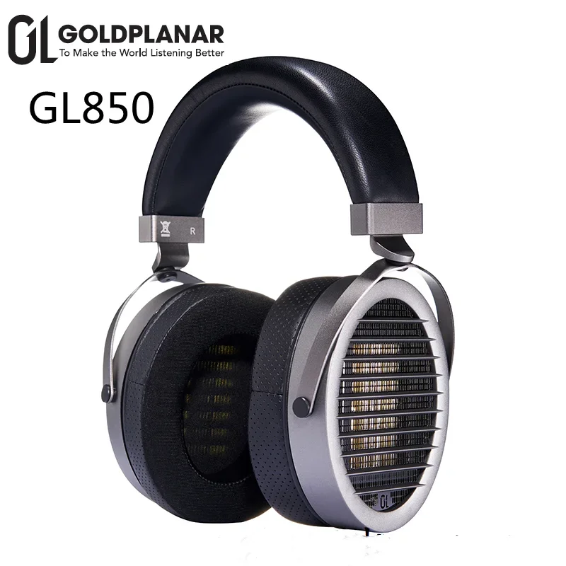 

Gold Planar GL850 Full-frequency Headphone Air Motion Transformer AMT Driver Hifi Music Monitor DJ Studio Bass Stereo Headphone