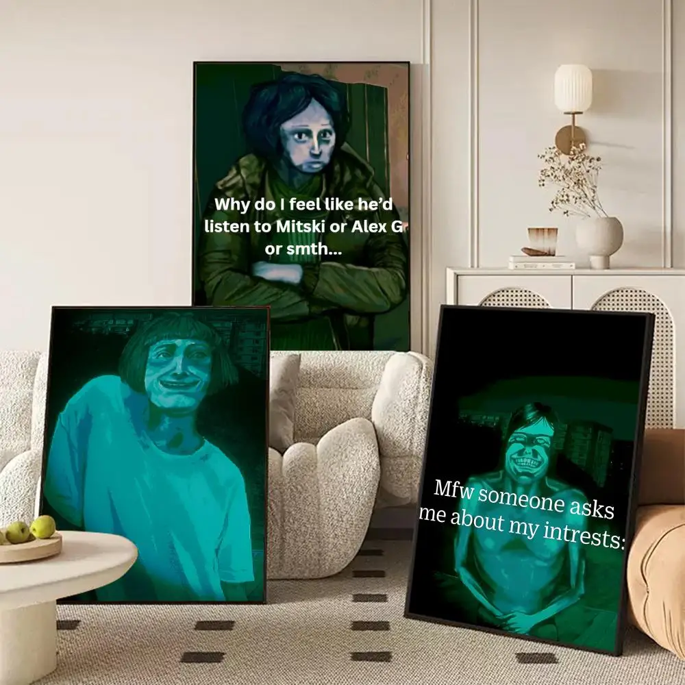 Honor Game N-No، أنا لست Human-MT ملصق قماش HD ملصق جدار الفن الداخلي المدخل ديكور المنزل عطلة