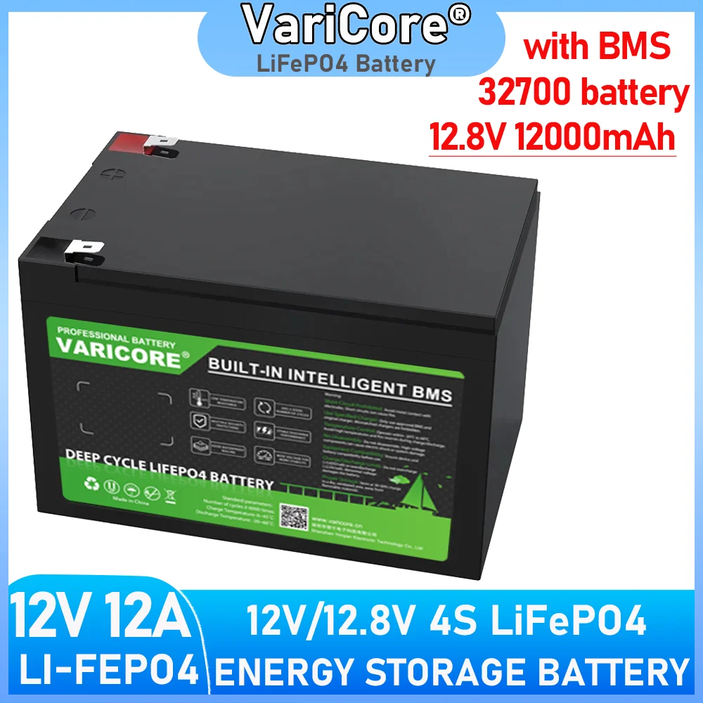 VariCore 4s Spray Cella di accumulo di energia agricola 12V/12.8V 12Ah LiFePO4 32700 Batteria al litio ferro fosfato