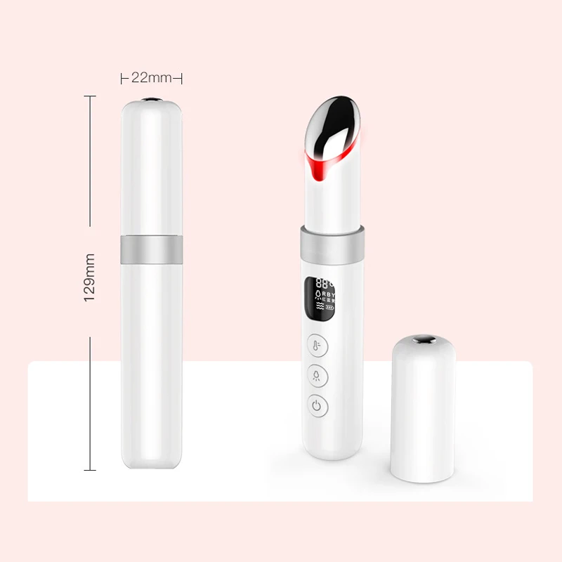 Masajeador de ojos eléctrico EMS, Estiramiento de la piel de los ojos, herramienta para el cuidado de la piel antiarrugas, vibración, relajación caliente, terapia fotográfica de ojos, comodidad portátil