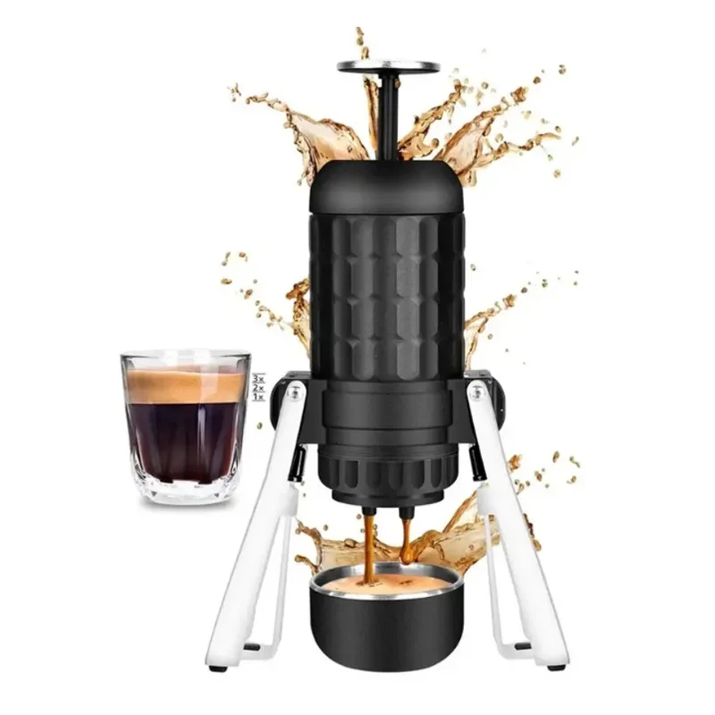 Outdoor Mini Stainless Steel Hand Press Manual Coffee Maker Portable Home Traveling Espresso Coffee Machine