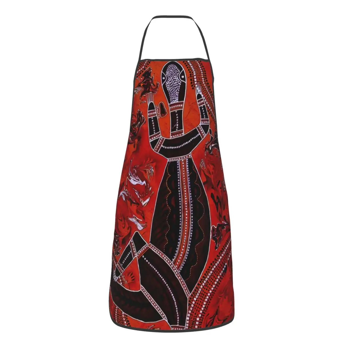 Custom Australian Aboriginal Art Apron for Women Men Unisex Bib Kitchen Cooking Tablier Cuisine Chef Baking