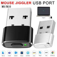 USB Mini Mouse Jiggler Undetectable Automatic Mover Simulate Mouse Movement for PC Laptop Keeps Computer Awake ON/Off Button