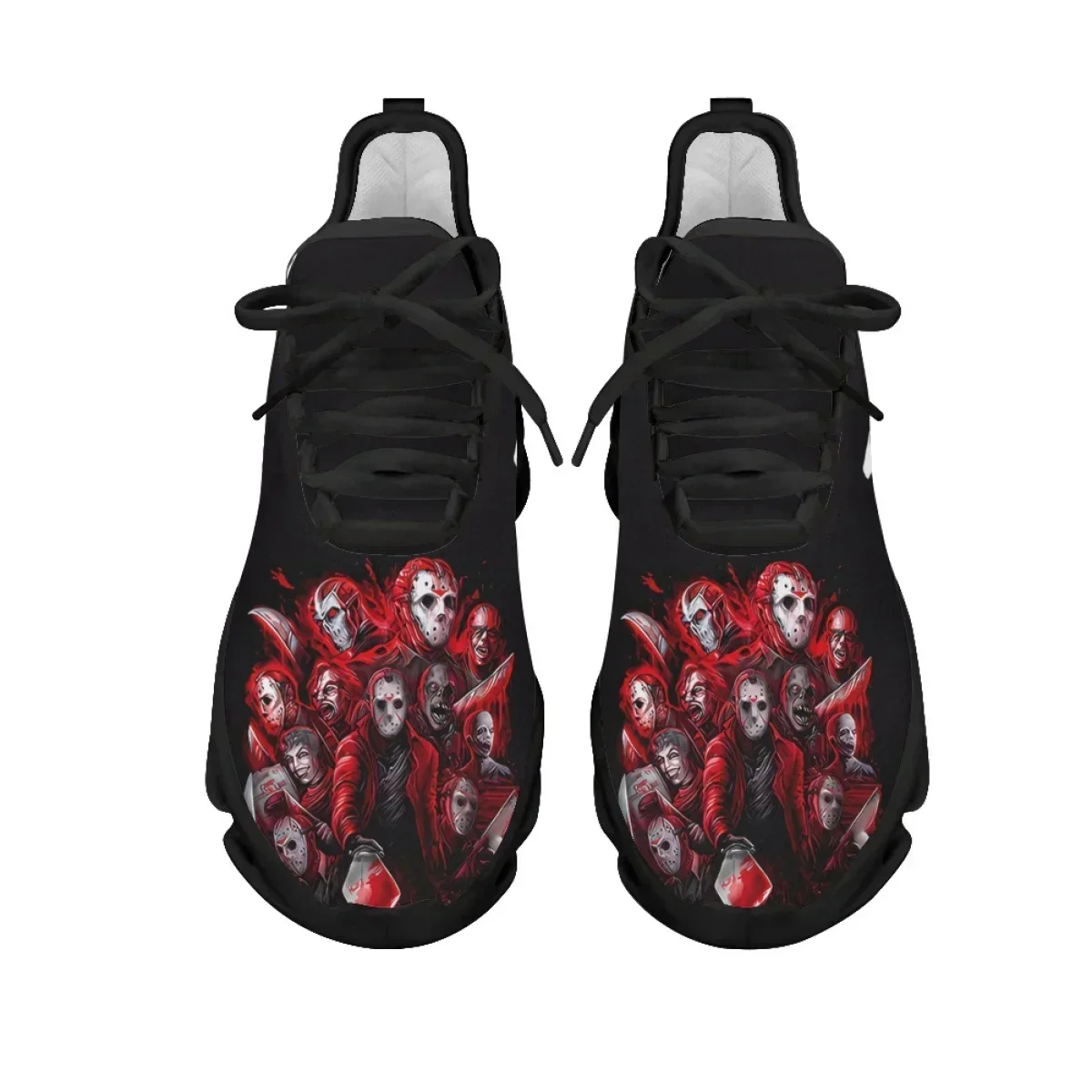 Scarpe da ginnastica con personaggi del film horror Jason / Michael Myers / Freddy Krueger / Chuck Scarpe con cuscino d\'aria Tennis di Halloween