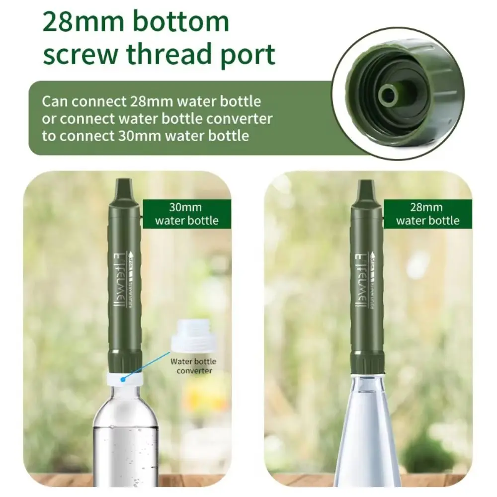 

Mini Mini Water Filter Straw Purifier Straw Purification Water Filter Direct Drinking Survival Drinking Water Filtering Straw