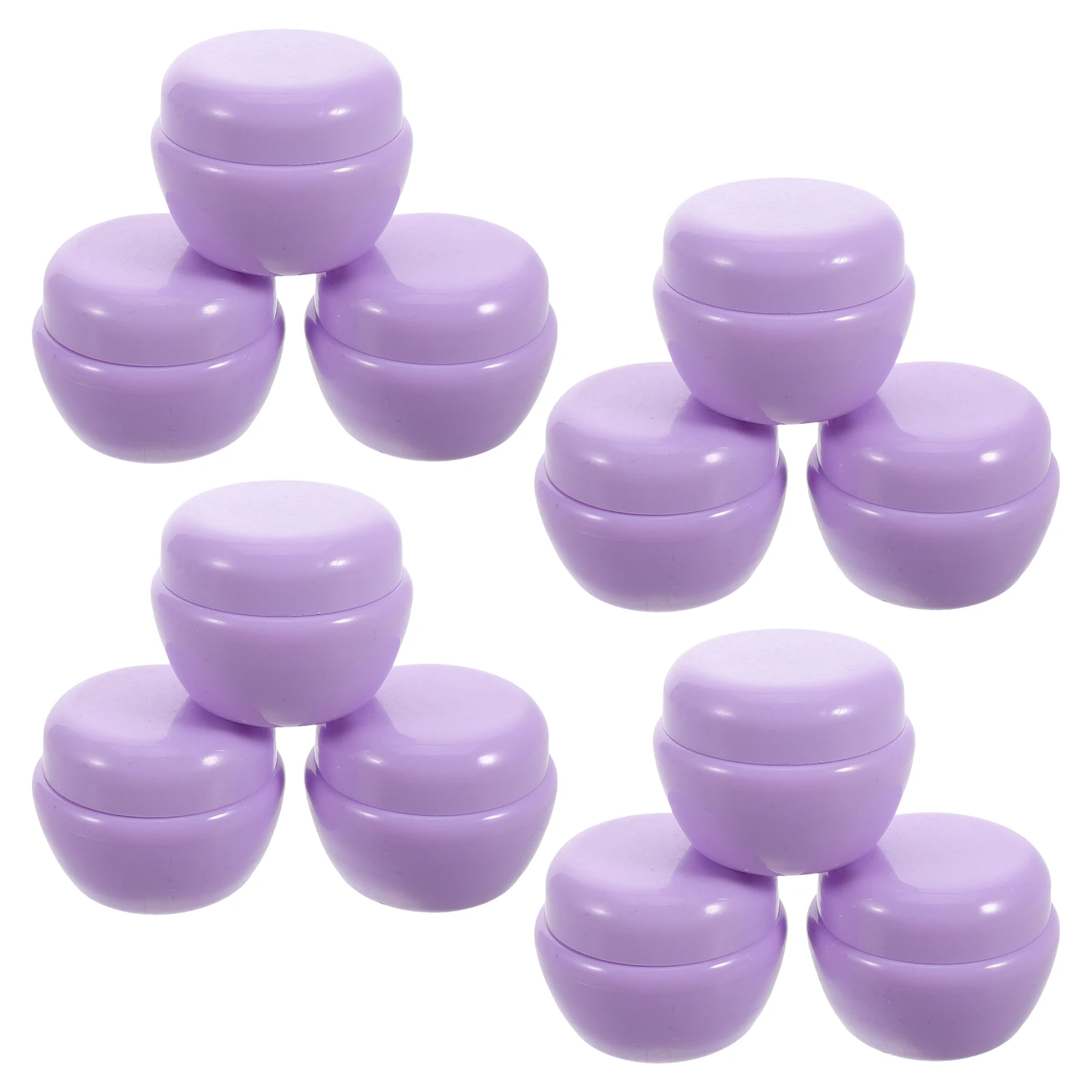 

12 Pcs Mushroom Shaped Cream Jars Durable Travel Containers Empty Bottles For Eyeshadow Balm Ointment Lotion Powder Lightweight