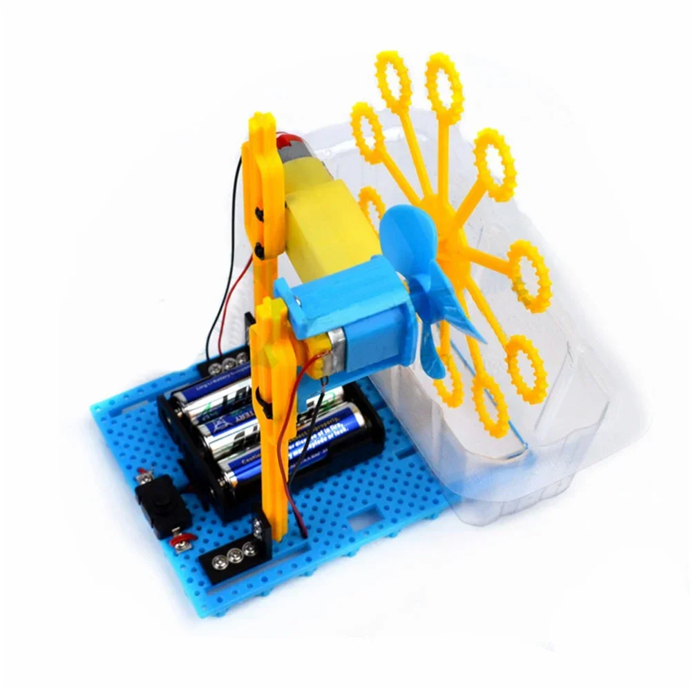 STEAM DIY Bubble Blister Robot Machine Science Experiment Educational Toys