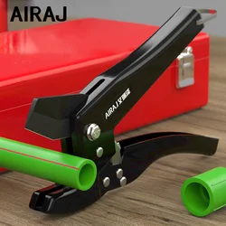 AIRAJ Pipe Cutter 33-65mm SK5 Steel PPR/PVC Cutter,Ratchet Adjustment Large Opening Manual Cutting Tool