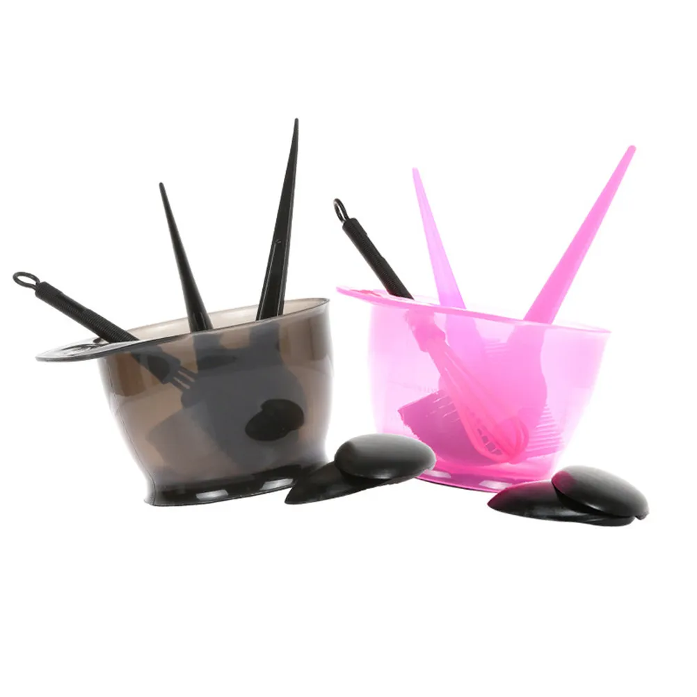 

Набор для окрашивания волос из 5 предметов: полный комплект для салонов красоты с расческой, чашей, кистью и защитными накладками для ушей