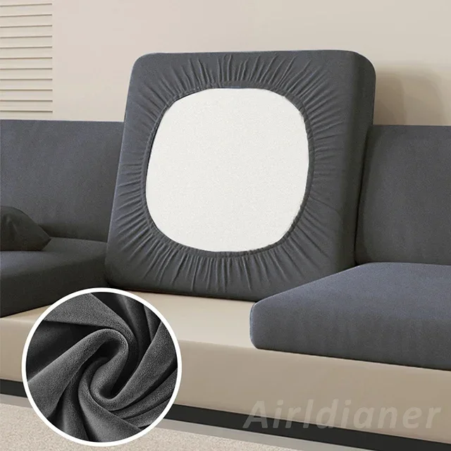 ARMFAVER Velvet Sofa Seat Cushion Cover 4