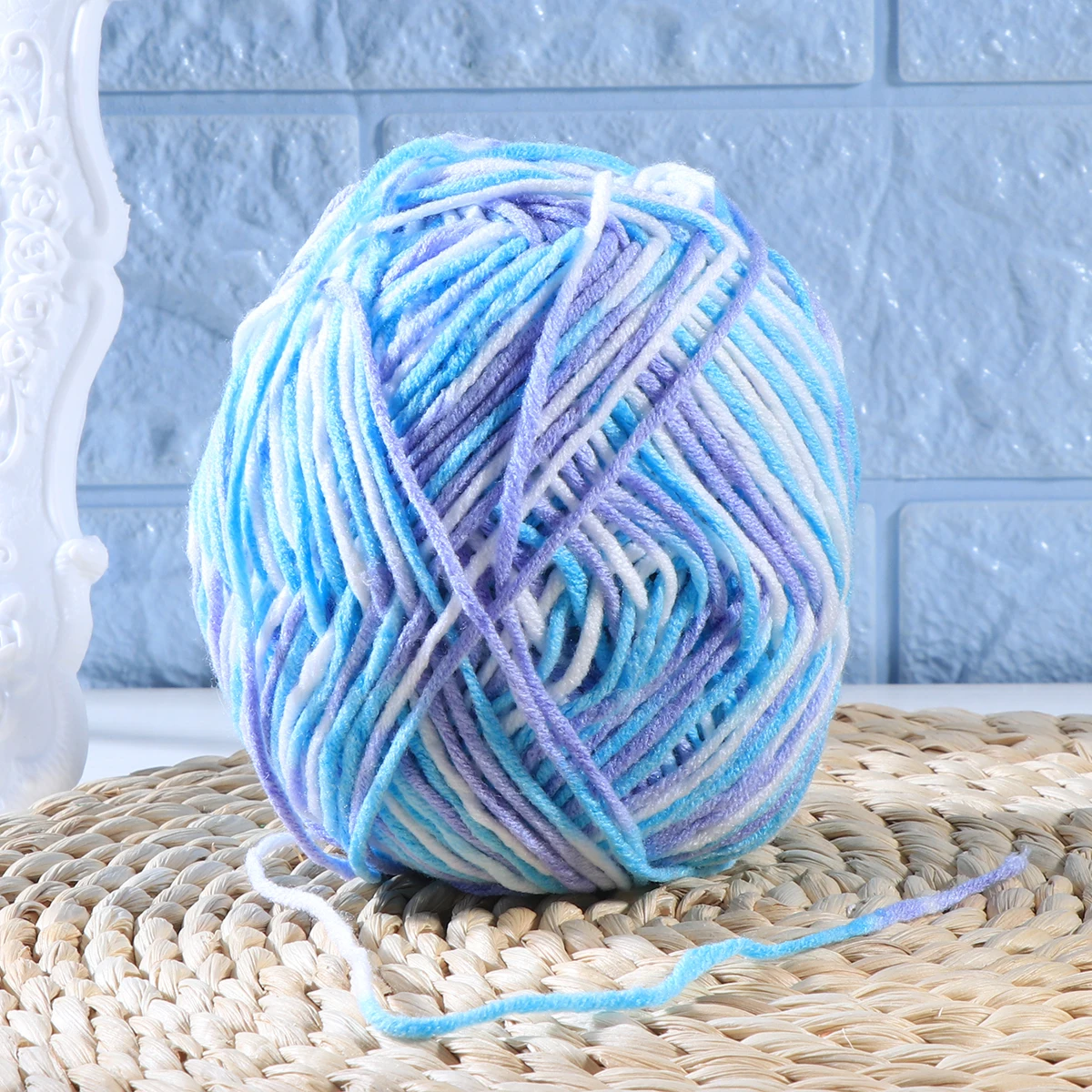 

50G Milk Cotton Yarn Super Soft Hand Knitting Wool for Scarves Shawls Gloves Machine Washable Cotton Yarn for Crochet Knitting