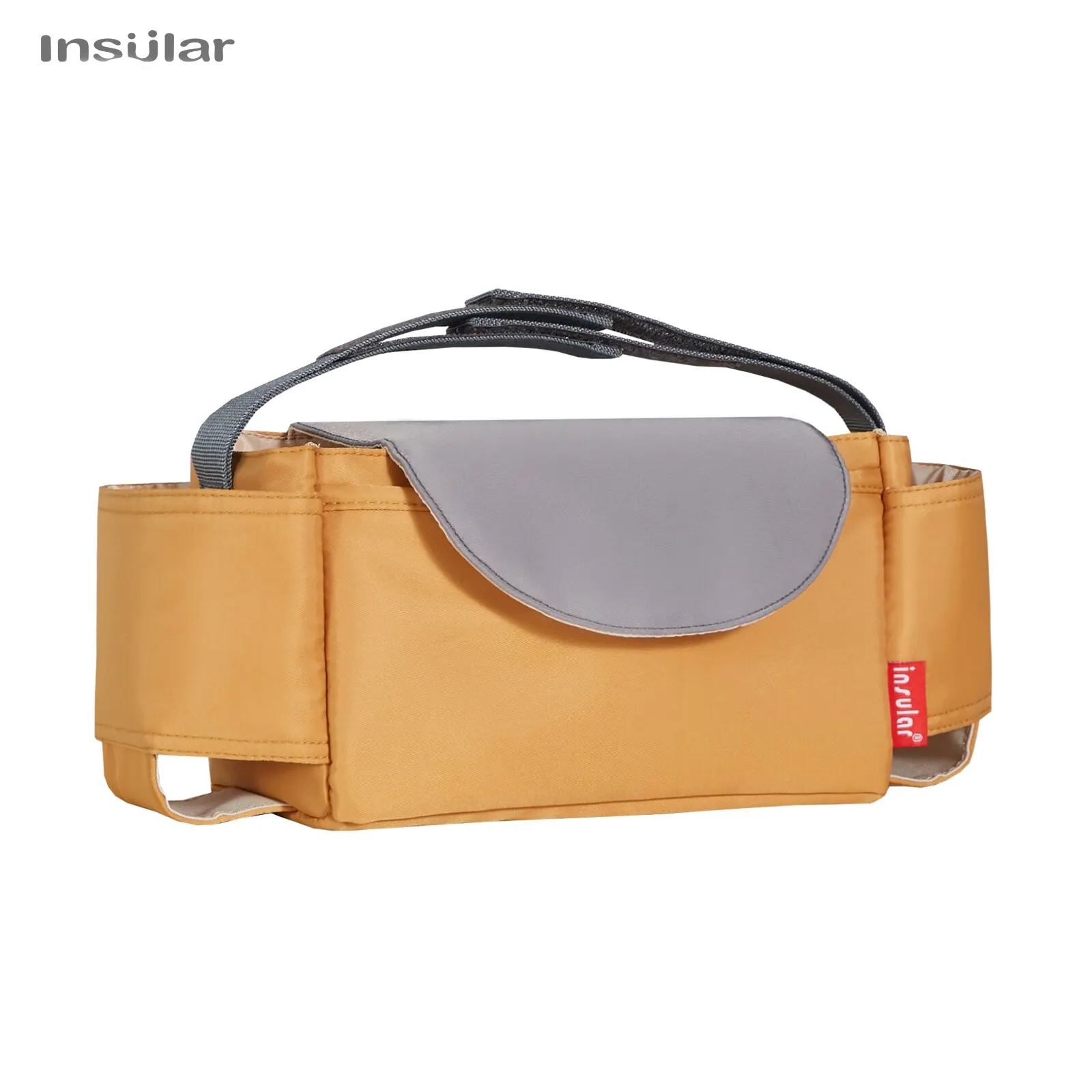 INSULAR Stroller Organizer Mommy Diaper Bag with Cup Holder Hanging Basket Hook Universal Baby Pram Carriage Accessories view 2
